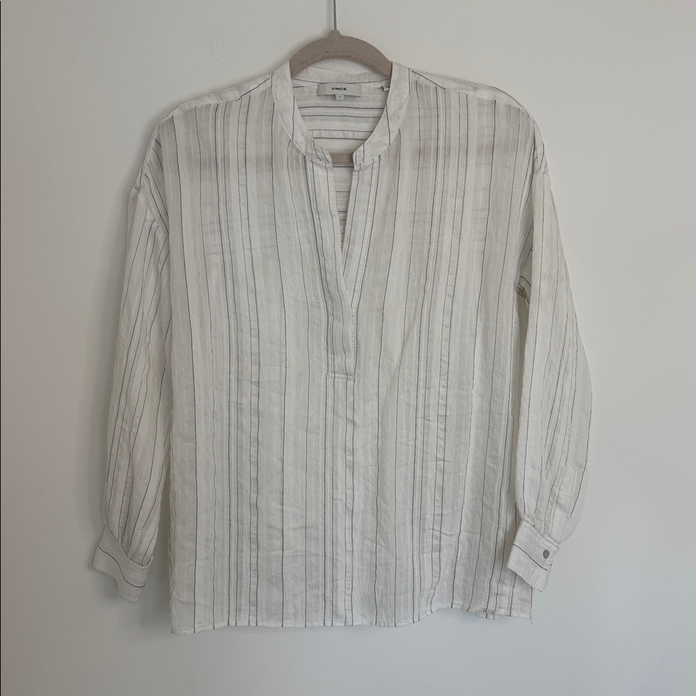 Vince Drapey Stripe Pullover - image 2